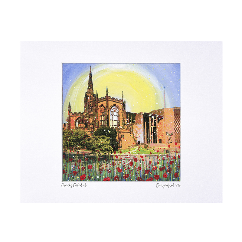 Coventry Cathedral Limited Edition Print with Mount